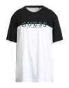 Guess Man T-shirt Black Size Xxxl Cotton, Polyester In Multi