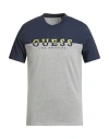 Guess Man T-shirt Grey Size S Cotton, Polyester In Black
