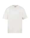 Guess Man T-shirt Ivory Size L Cotton In White
