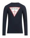 Guess Man T-shirt Midnight Blue Size Xs Cotton