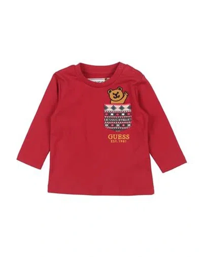 Guess Man T-shirt Red Size 6 Cotton