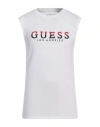 Guess Man T-shirt White Size L Cotton