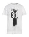 Guess Man T-shirt White Size L Cotton