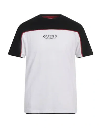 Guess Man T-shirt White Size S Cotton