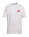 Guess Man T-shirt White Size S Cotton In Multi