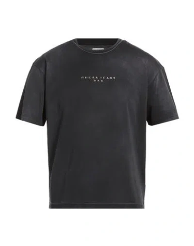 Guess Man T-shirt Black Size L Cotton