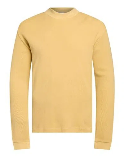 Guess Man T-shirt Marigold Size L Cotton In Yellow