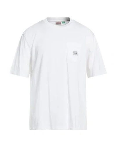 Guess Man T-shirt White Size L Cotton