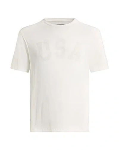 Guess Man T-shirt White Size L Polyester, Cotton