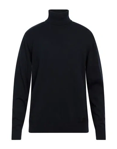 Guess Man Turtleneck Midnight Blue Size Xl Cotton, Viscose, Polyamide