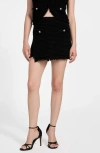 Guess Manila Bouclé Skort In Black