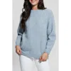 Guess Margo Mixed Stitch Sweater In Blue Ribbon