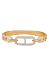 Guess Mariner Link Bracelet In Metallic