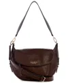 Guess Marsha Flap Small Shoulder Bag In Brown