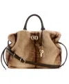 Guess Mavis Crossbody Satchel Bag In Brown