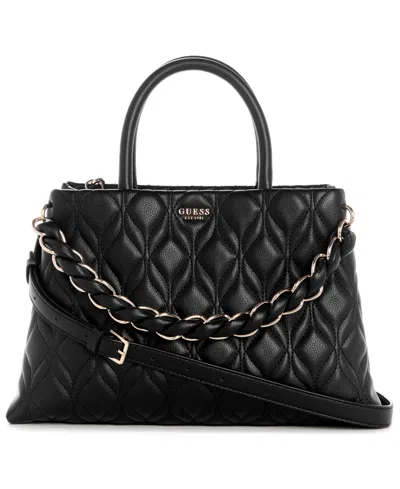 Guess Maxine Small Satchel Bag In Black