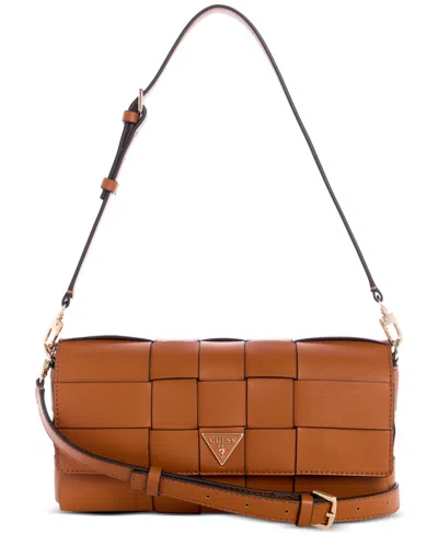 Guess Maylee Woven Flap Shoulder Bag