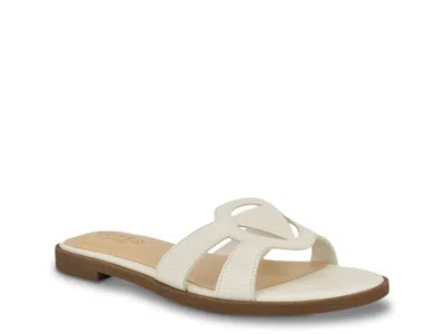 Guess Mazzie Slide Sandal In White