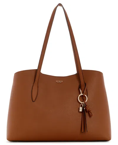 Guess Melody Extra-large Tote Handbag In Caramel
