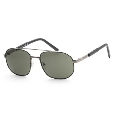 Guess Men's 57mm Black Sunglasses Gf0250-06n In Metallic