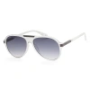 Guess Men's 57mm White Sunglasses Gf0237-27b In Purple