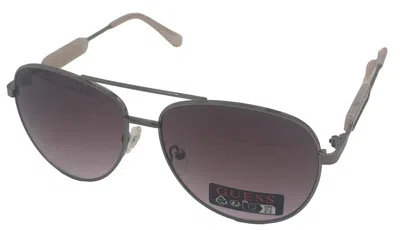 Guess Men's 60mm Shiny Light Nickeltin Sunglasses In Multi