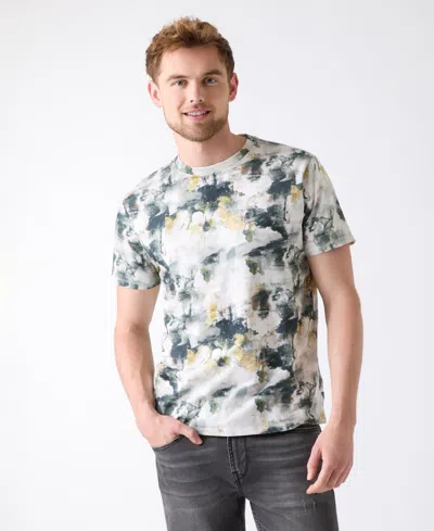 Guess Men's Allover Abstract Print T-shirt In Gray