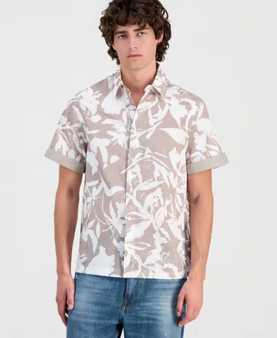 Guess Men's Allover Print Button-up Shirt In Multi