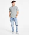 Guess Men's Alphy Short Sleeves T-shirt In Salt White