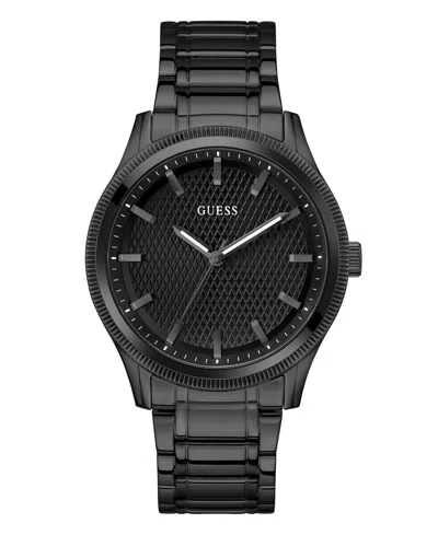 Guess Men's Analog Black Stainless Steel Watch 44mm