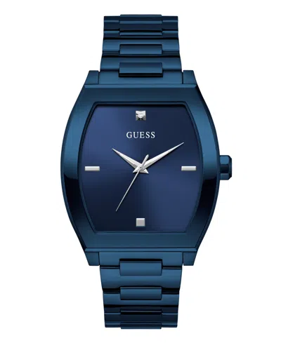 Guess Men's Analog Blue Stainless Steel Watch, 42 Mm