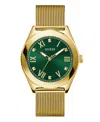 Guess Men's Analog Gold Tone Mesh Watch, 44mm In Gold Tone