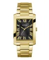 Guess Men's Analog Gold Tone Stainless Steel Watch, 34mm In Gold Tone