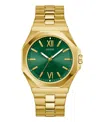 Guess Men's Analog Gold-tone Stainless Steel Watch, 42mm In Gold-tone
