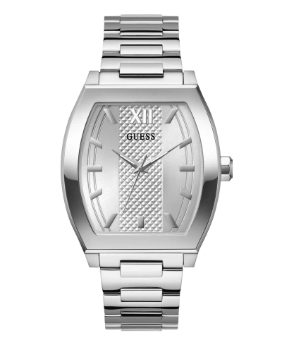Guess Men's Analog Silver-tone 100% Steel Watch 42mm