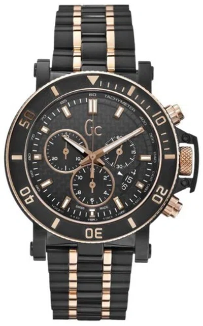 Pre-owned Guess Men's Analogue Swiss Quartz Stainless Steel Black Round Watch X95002g2s