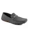 Guess Men's Ansto Logo Bit Detailed Driving Loafers In Dark Gray