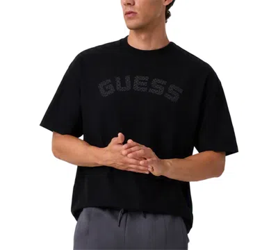 Guess Men's Anton Short-sleeve Logo T-shirt In Black
