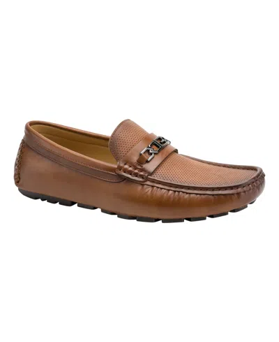 Guess Men's Aqlen Driving Loafers In Brown