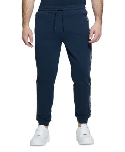 Guess Men's Arlo Tape Jogger Pants In Silk Blue