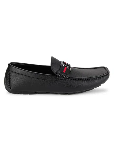 GUESS MEN'S ASKERS FAUX LEATHER LOAFERS