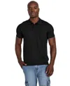Guess Men's Axel Rib Polo Shirt In Black
