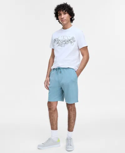 Guess Men's Baron Textured Knit Shorts In Traditional Khaki