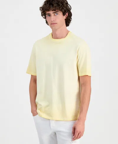 Guess Men's Basic Logo T-shirt In Yellow
