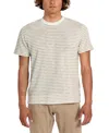Guess Men's Baxter Short Sleeve Striped Crewneck T-shirt In Gray