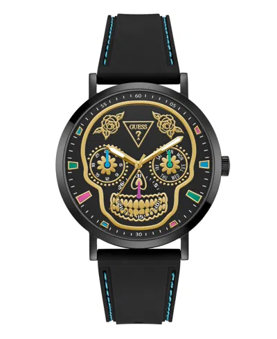 Guess Men's Black Multi-function Watch, 44mm