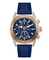 Guess Men's Blue Two-tone Chronograph Watch, 45mm In Multi
