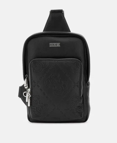 Guess Men's Boston Medium Crossover Bag In Black