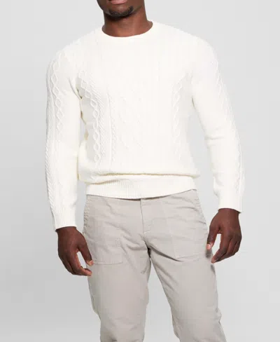 Guess Men's Celtic Cable Noah Sweater In White