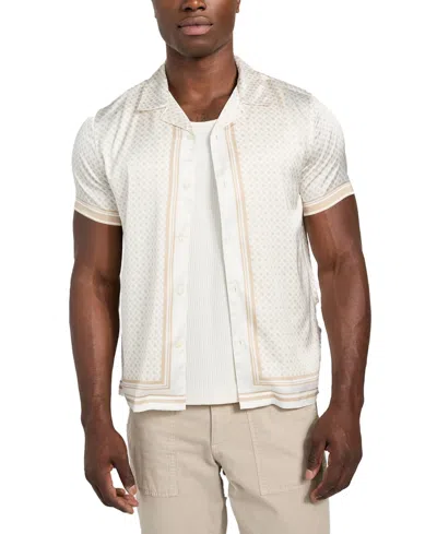 Guess Men's Charm Peony Shirt In White